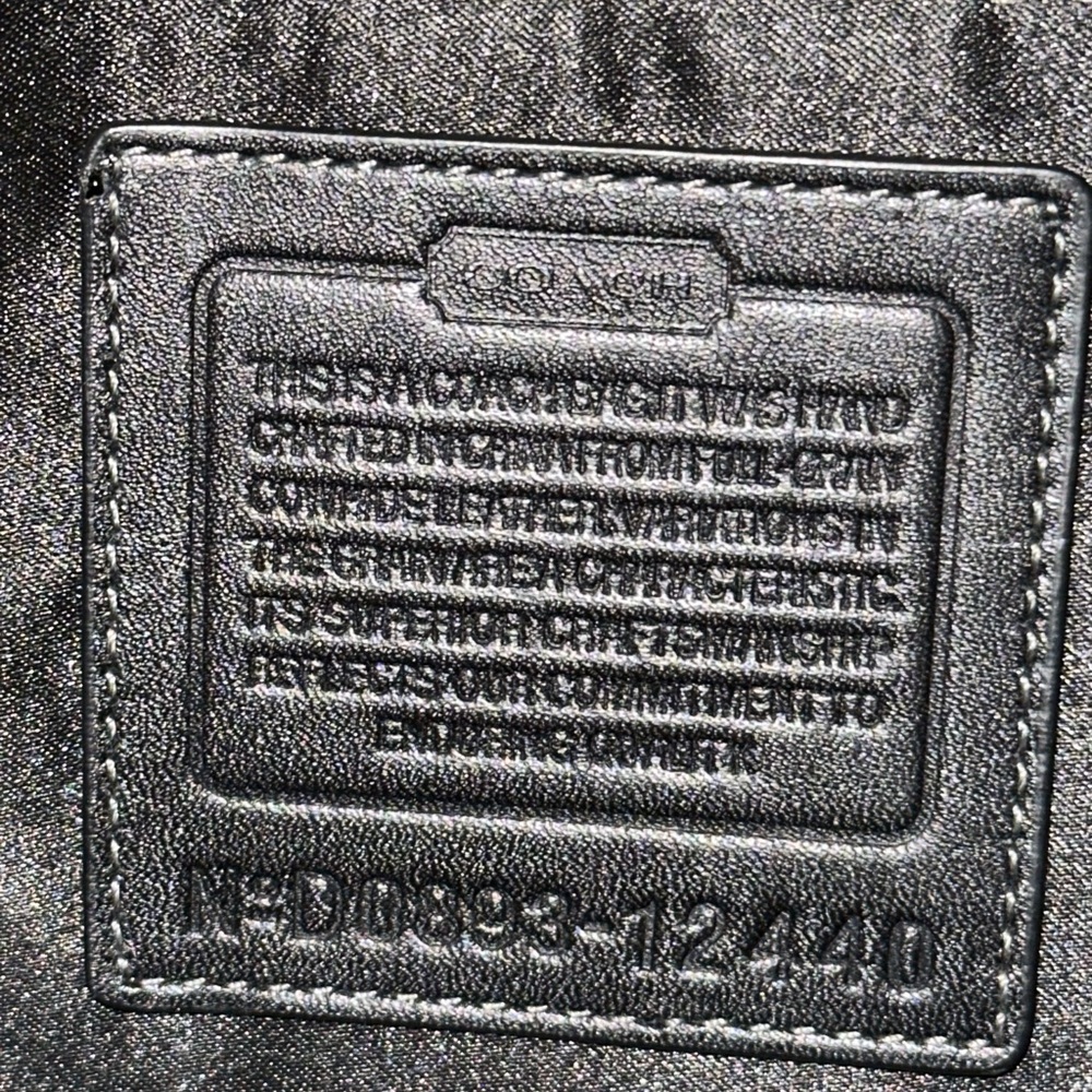 Coach Hampton Embossed Python Black Patent Leather An… Gem